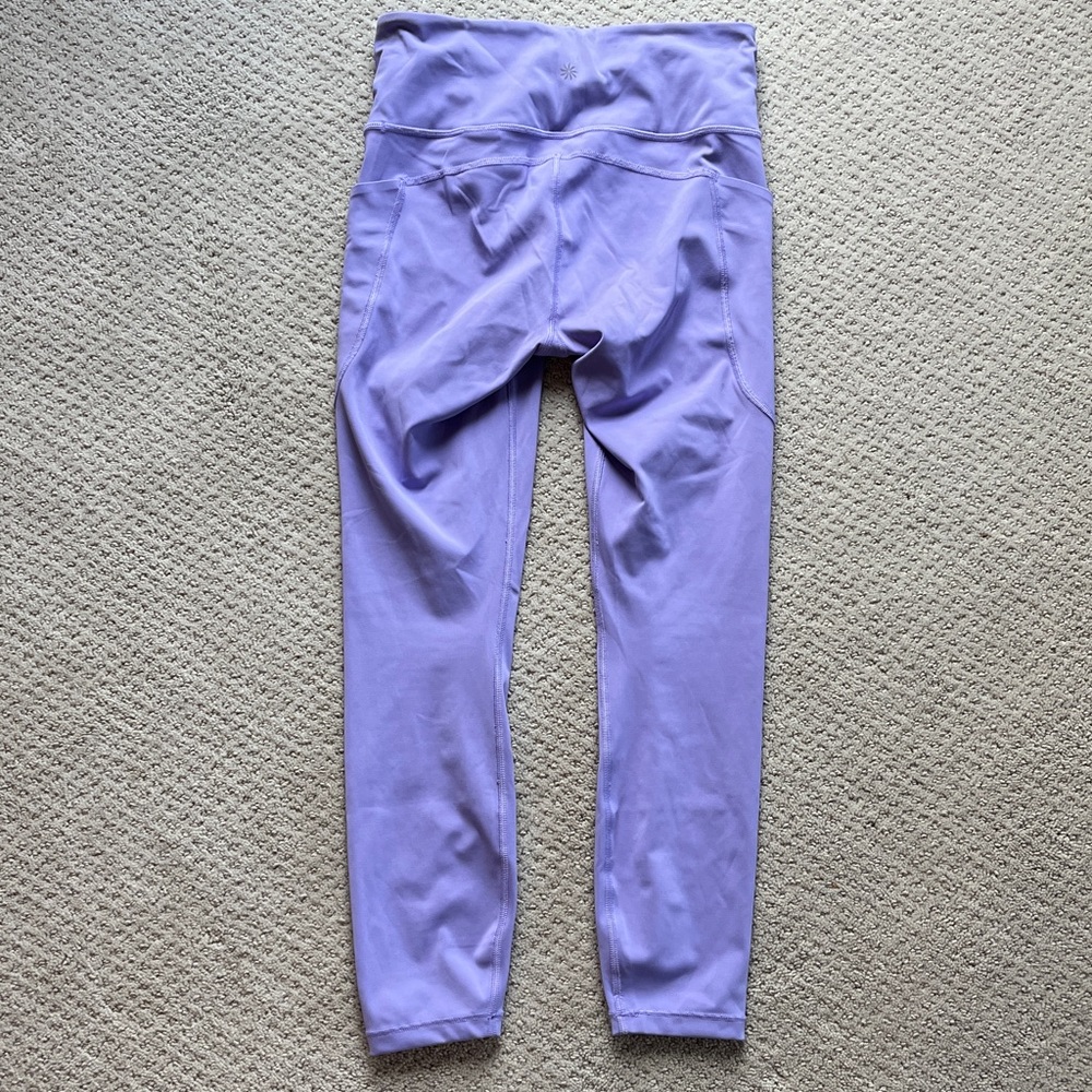 Athleta Ultimate Stash 7/8 tight Purple Leggings women’s small yoga pockets NWOT - Picture 7 of 9